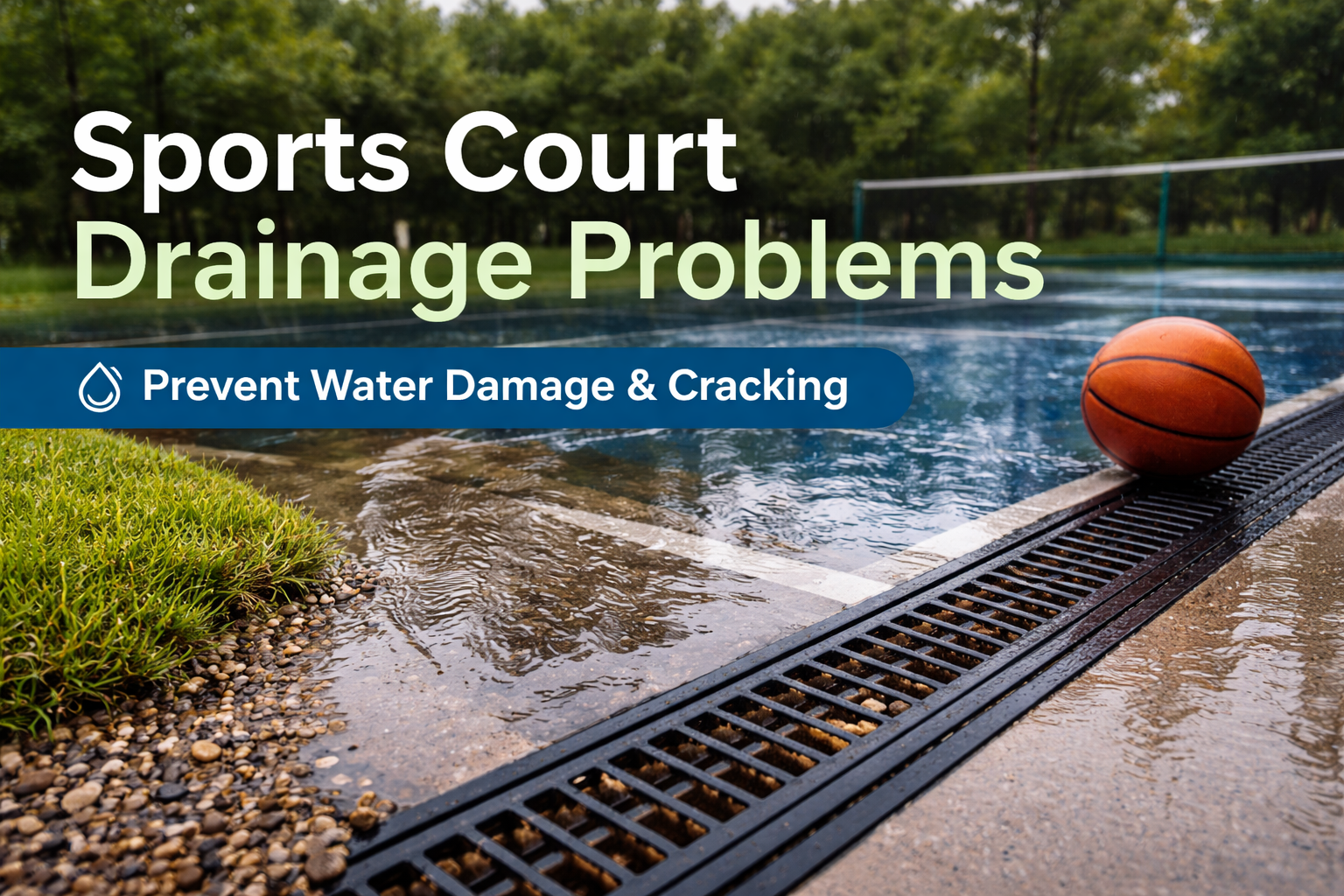 Sports Court Drainage Problems Why Water Is the Biggest Enemy