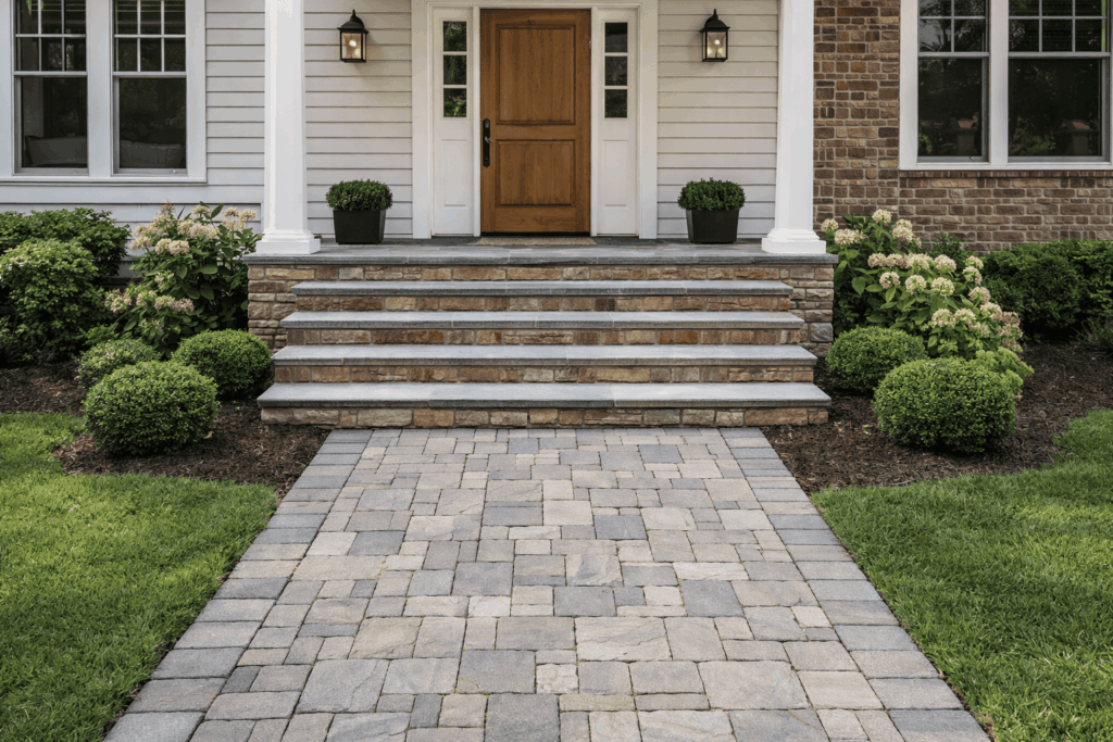 Charming Long Island front entryway